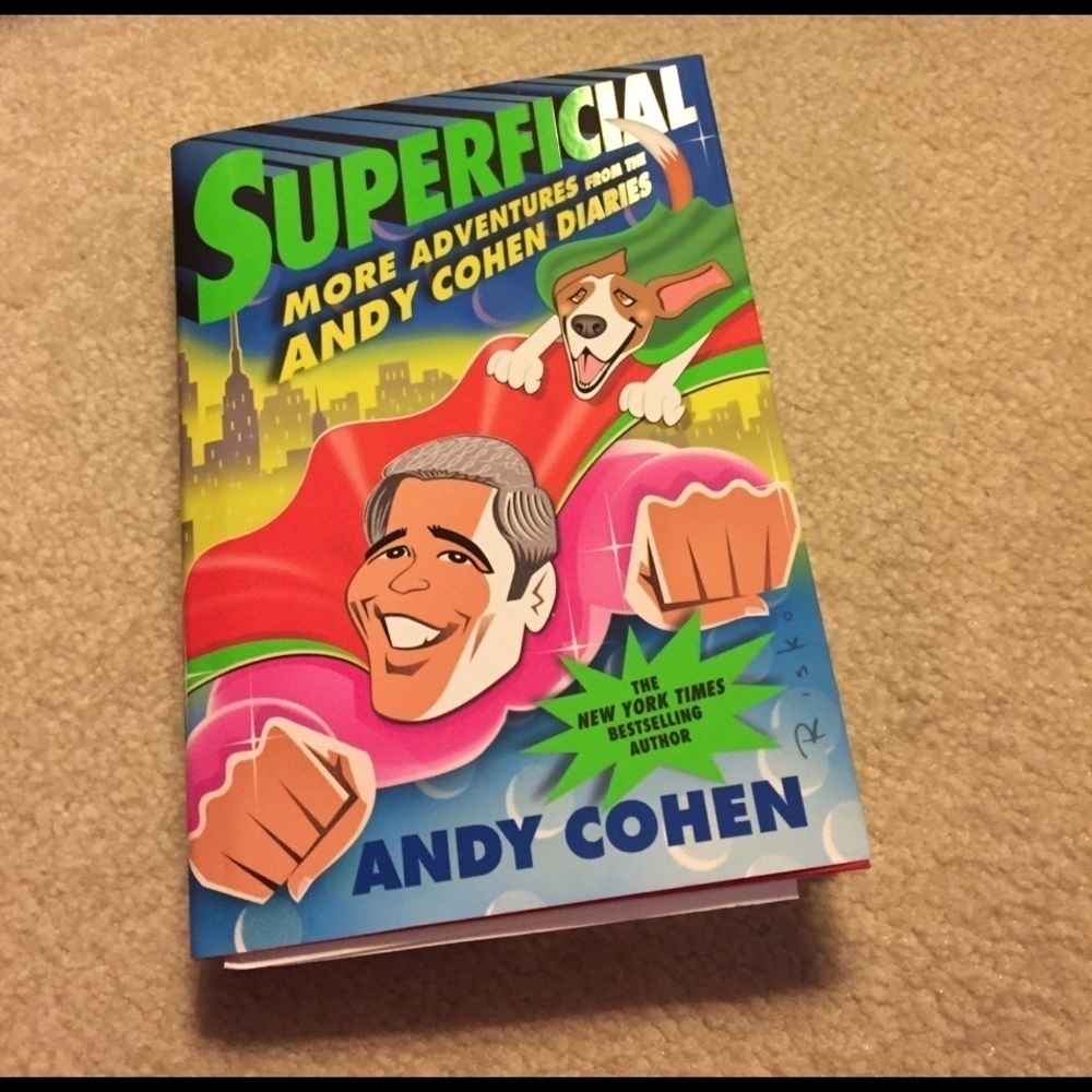 Signed autographed copy Andy Cohen Superficial- never read